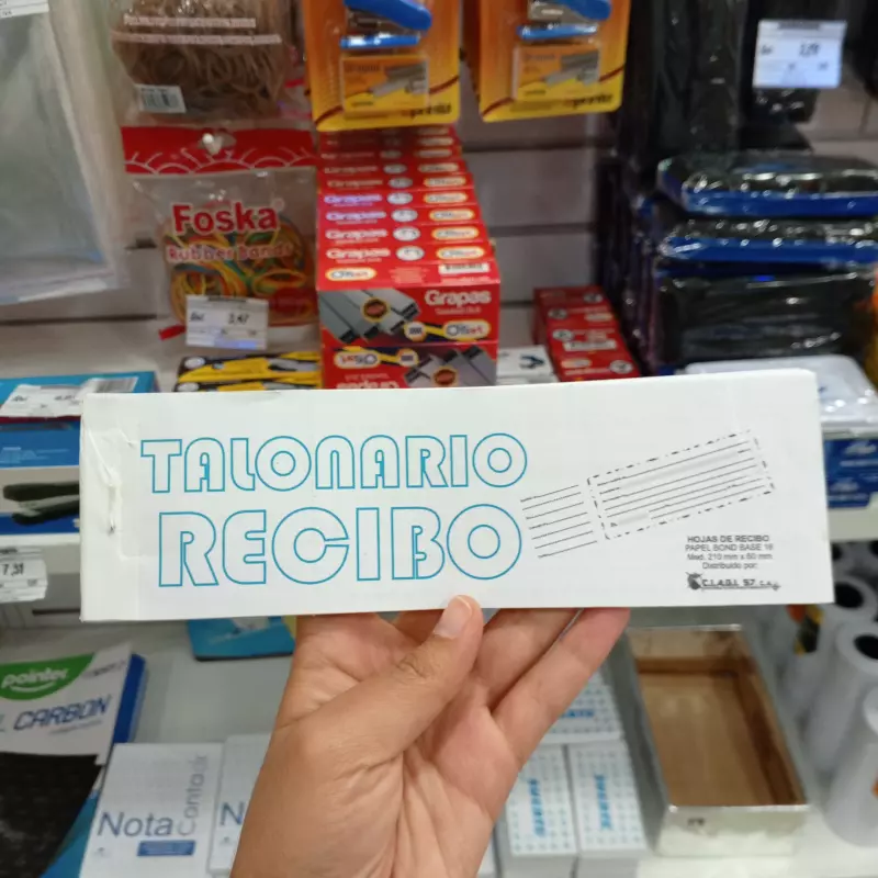 Talonario de recibo