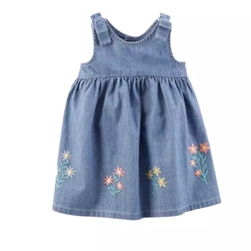 Vestido Denim Bordado S