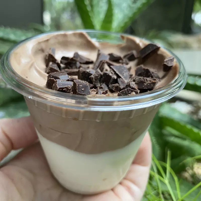 Mousse Duo Chocolate no Copo