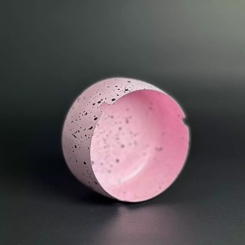 Cenicero Rosa Metálico