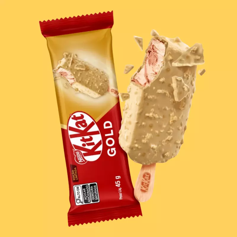 Picolé Kitkat Gold Nestlé