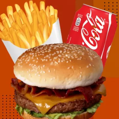 Combo Burguer cheddar bacon