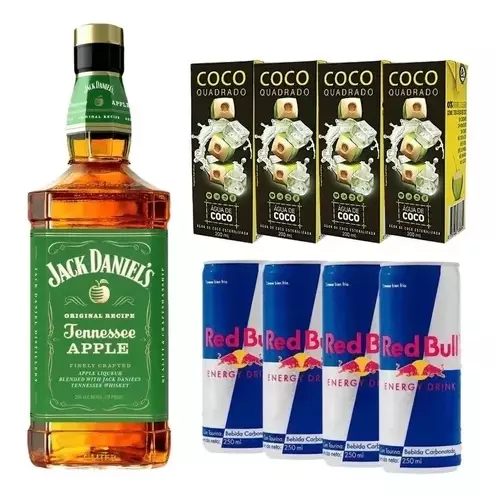 Jack Danieis Apple  Red bull