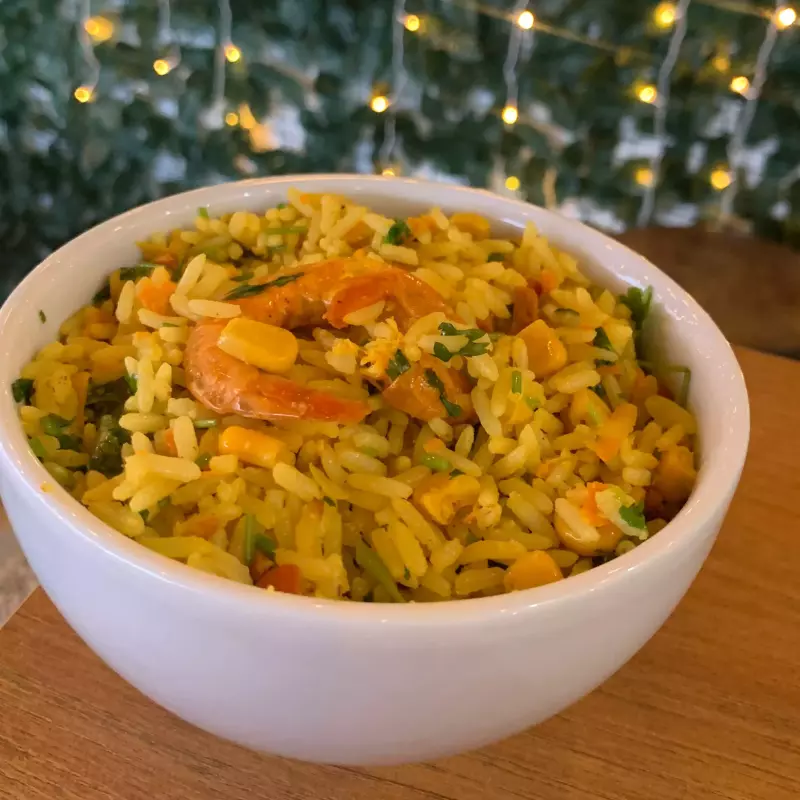 Arroz com camarão