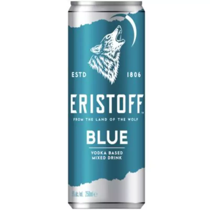 Coctel Eristoff Blue 4º 250 ml
