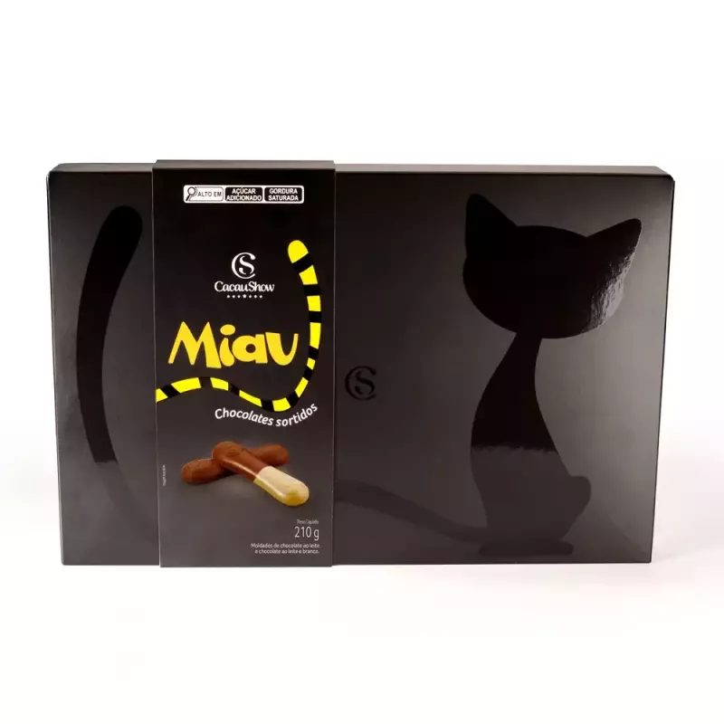 Caixa de Tabletes Miau 210g