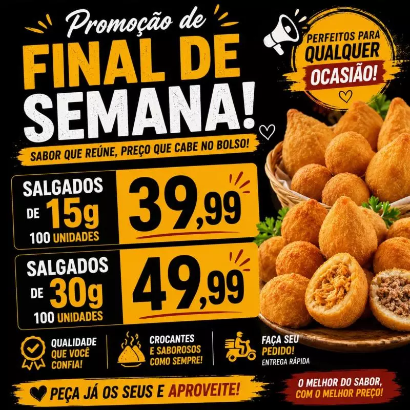 promoção final de semana