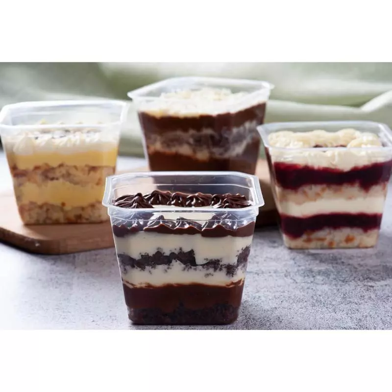 Bolo no pote de Prestígio