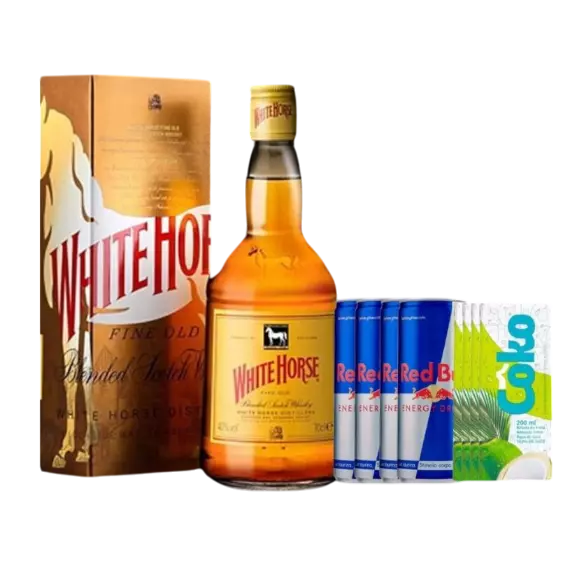 COMBO DE CAVALO BRANCO + RED BULL
