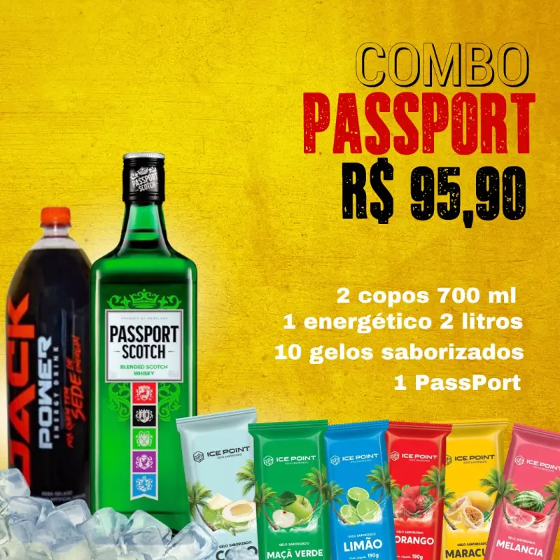 Combo -Whisky PassPort 1 L