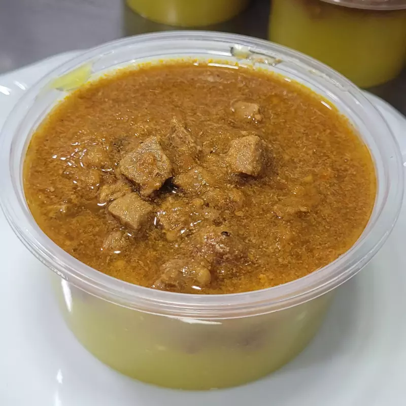 Batata Salsa com carne de panela