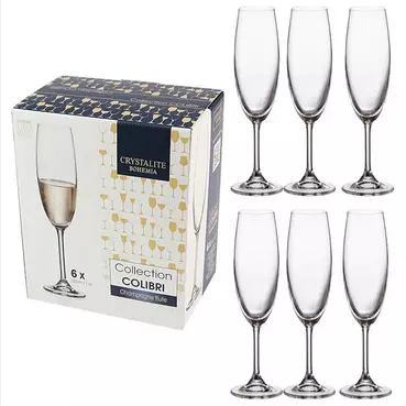 Conjunto Taça Champagne Cristal
