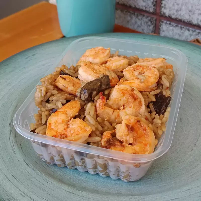 Arroz com Funghi e Camarão