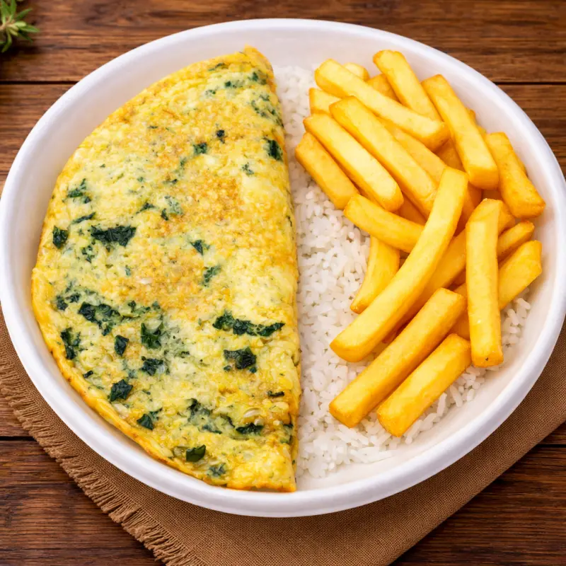 Omelete de Espinafre