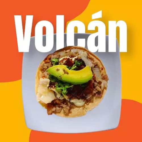 Volcán de bistec picado