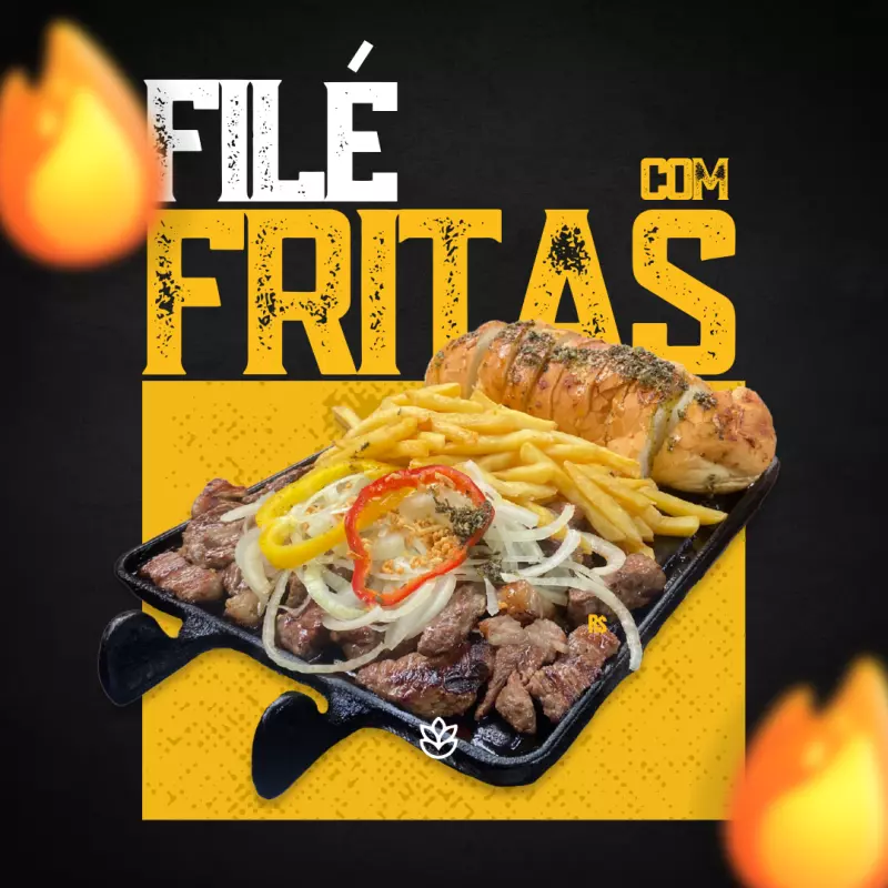 Filé com Fritas