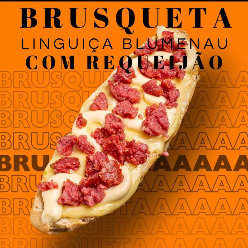 Brusqueta de Linguiça - Baguete