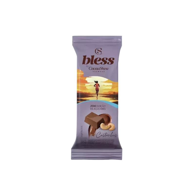 Tablete Bless Zero Castanha Caju 20g