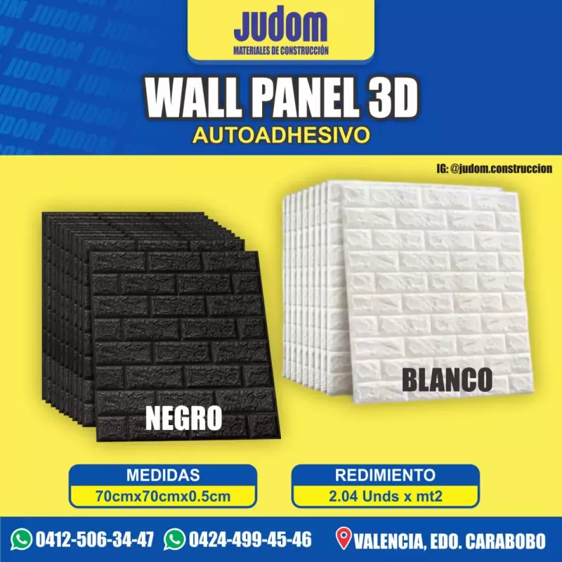 Wall panel 3D autoadhesivo