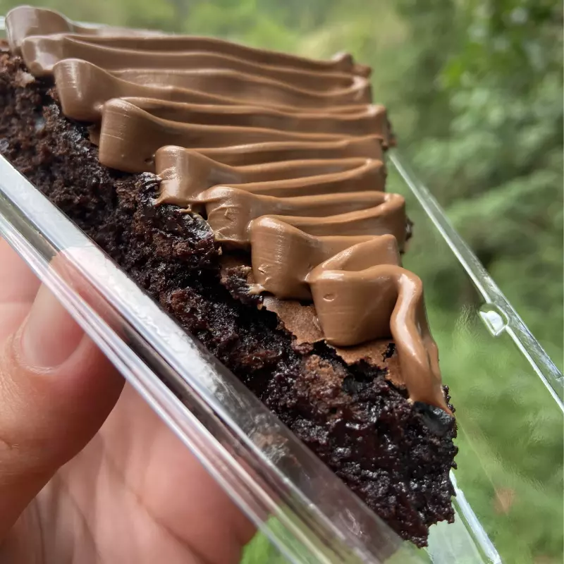 FATIA BROWNIE C/NUTELLA.