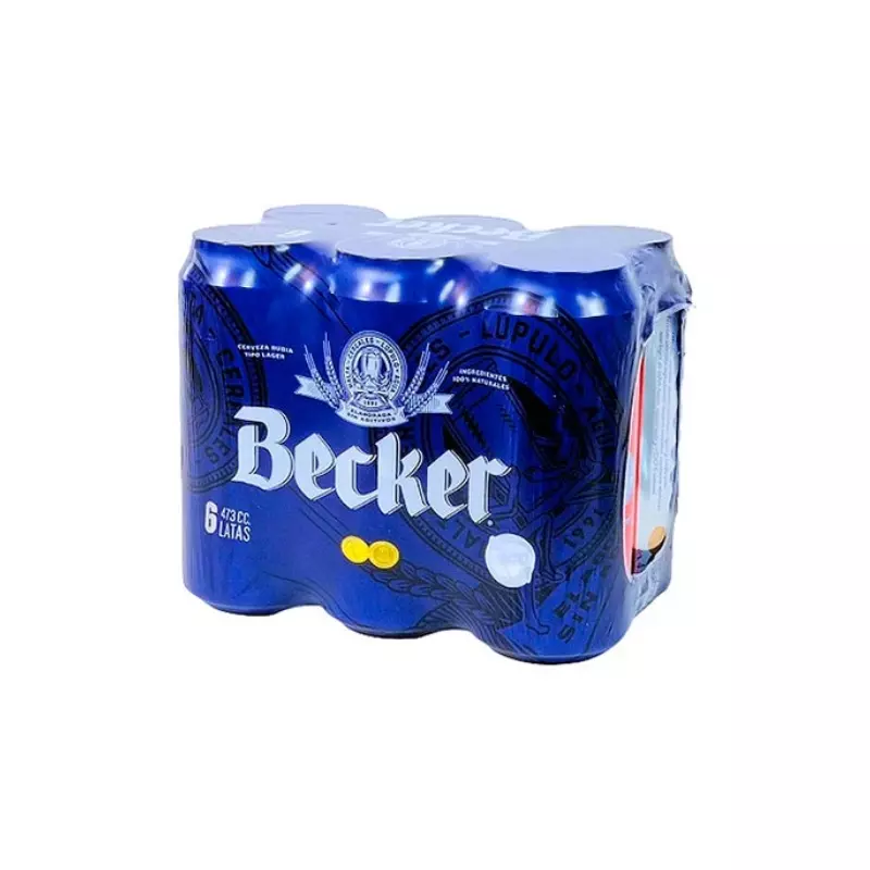 Pack Cerveza Becker Lata 6 x 473 c.c