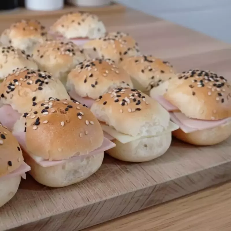 Pancitos mixtos (jamón y queso)🍞🥓🧀