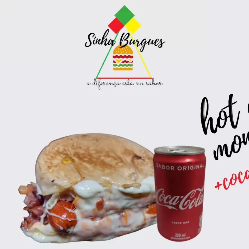 Hot dog monster + coca cola 220 ml