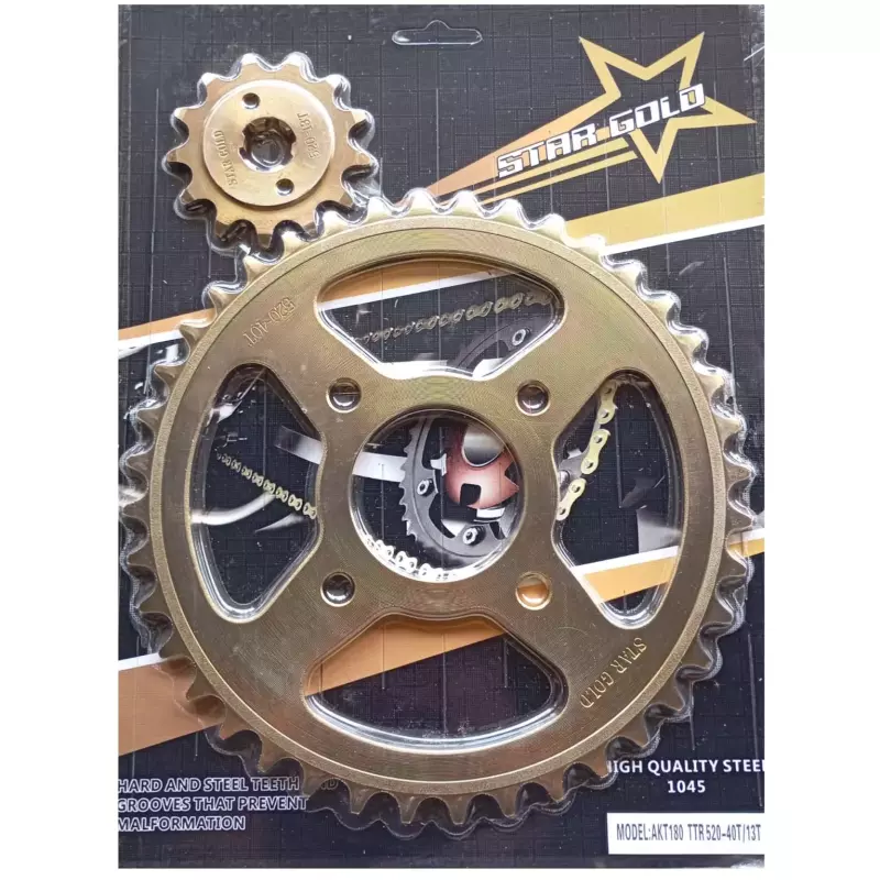 SET SPROCKET AKT 180 TTR ORO