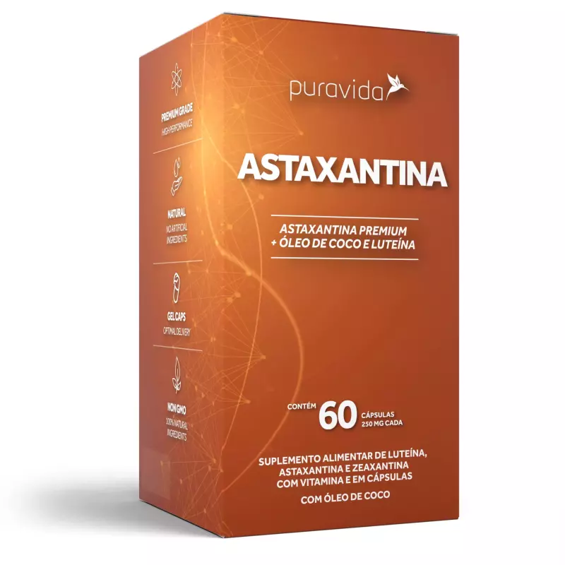 Astaxantina Pura Vida   60 Cáps