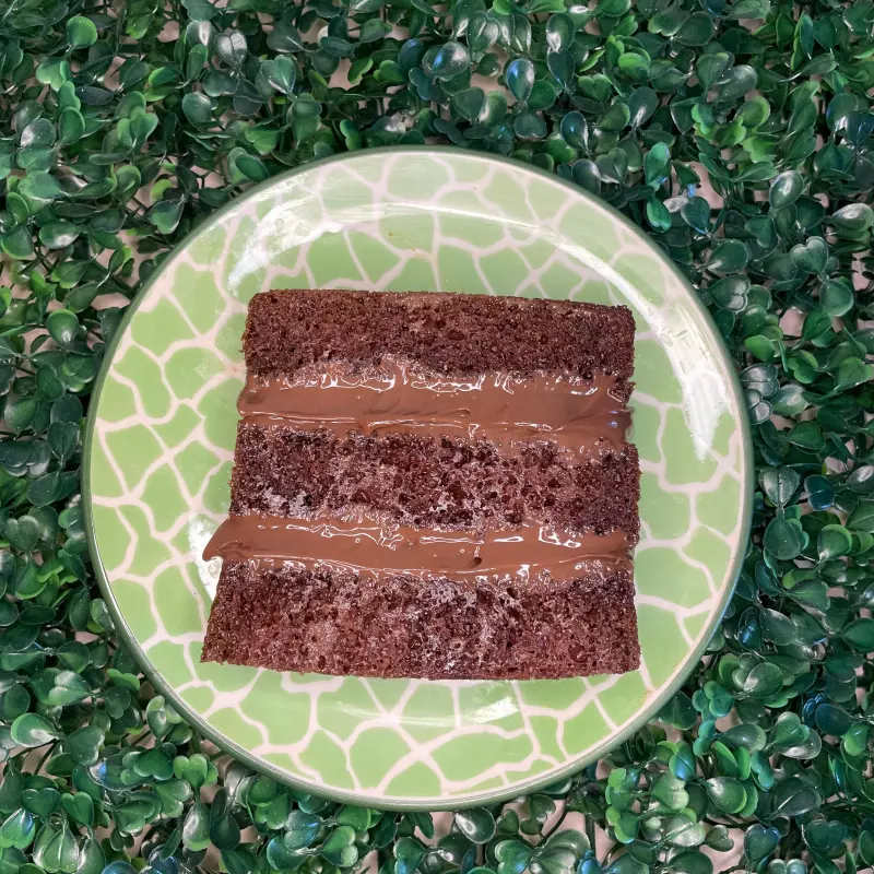 Slice cake brigadeirudo