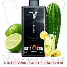 ignite cactus lime soda v300