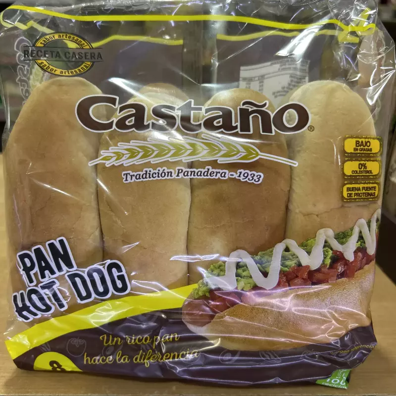 Pan completo castaño 8unid