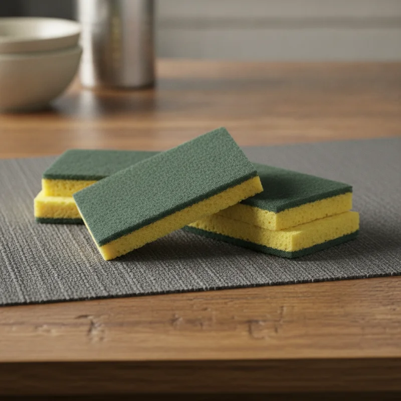 FIBRA VERDE CON ESPONJA