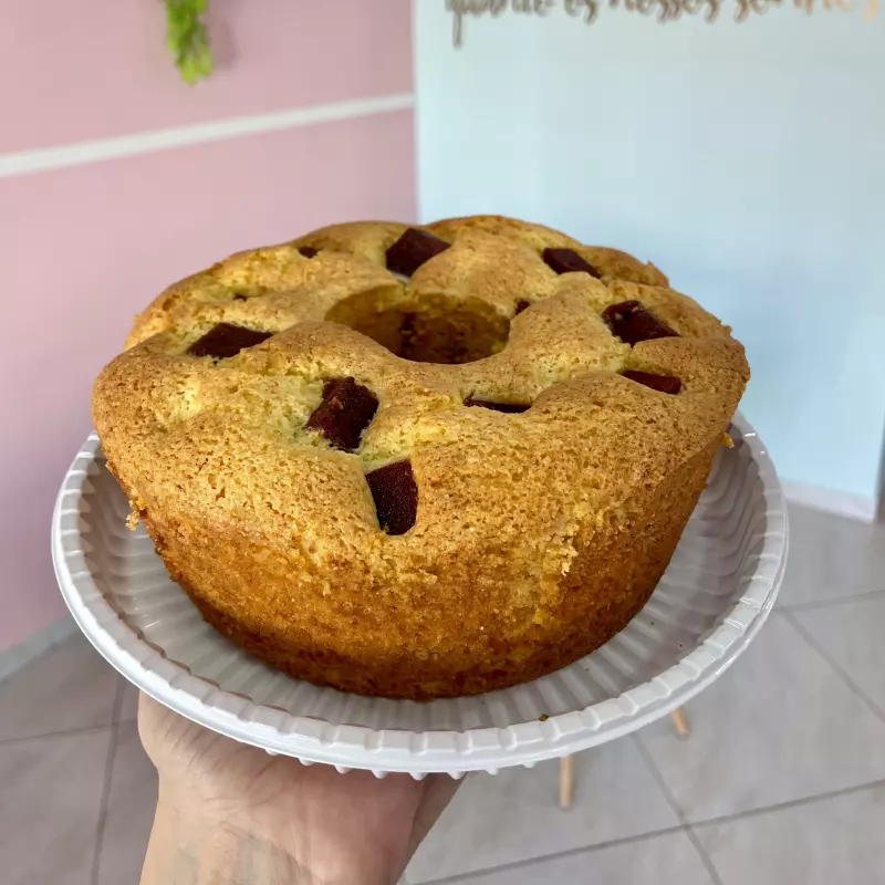 Bolo Fubá com Goiabada
