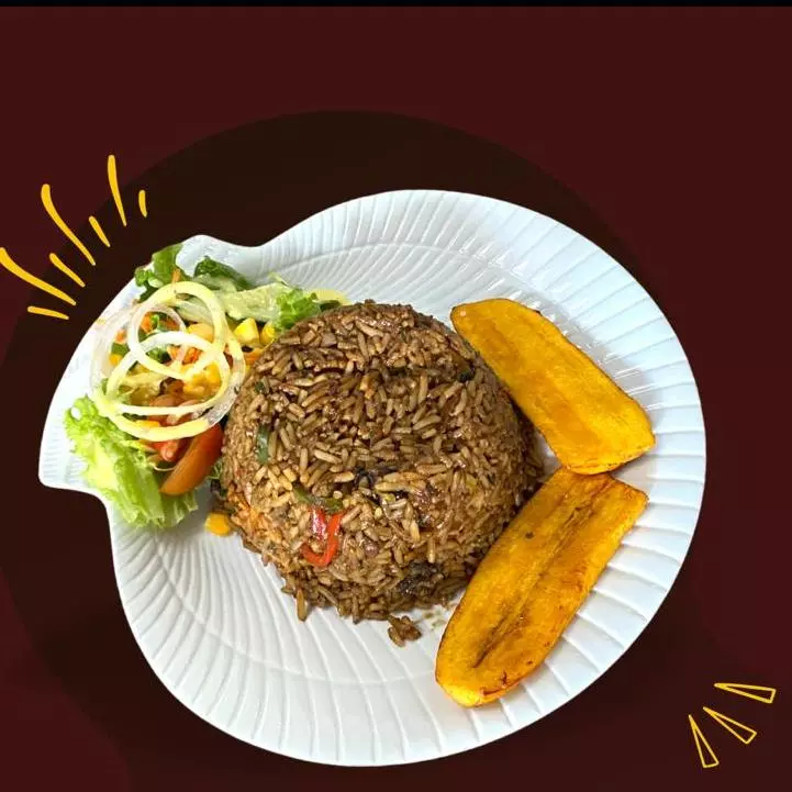 Arroz mixto de camarón y concha