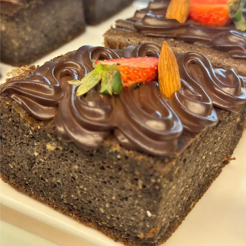 Brownie Keto de Almendra
