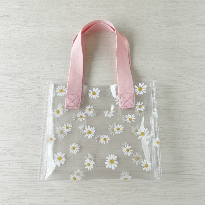BOLSA PVC FLORES CON ASA
