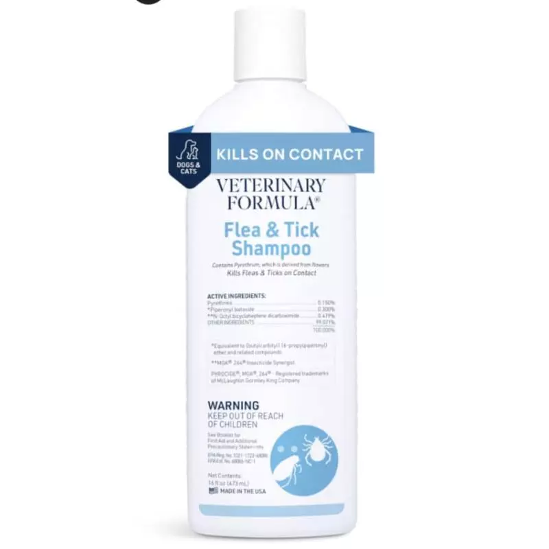 SHAMPO ANTIPULGAS VETERINARY FORMULA