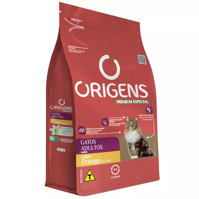 Origens Gatos Frango