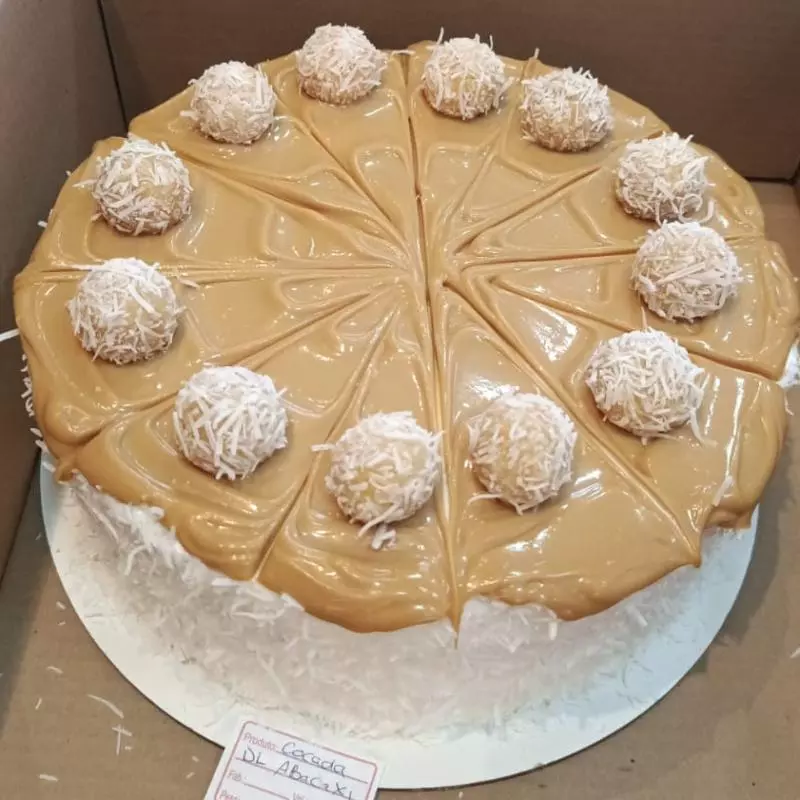 cocada cremosa doce de leite abacaxi