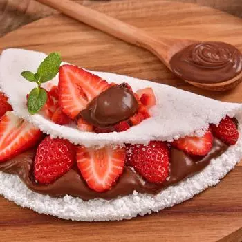 Morango com chocolate