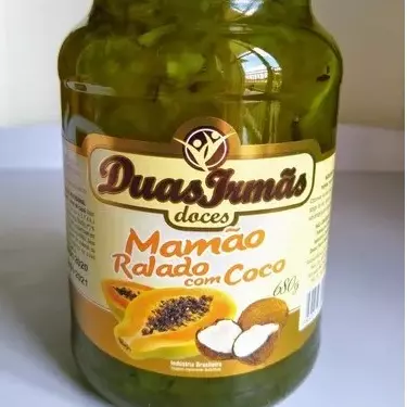 Mamão Ralado Com Coco 680g