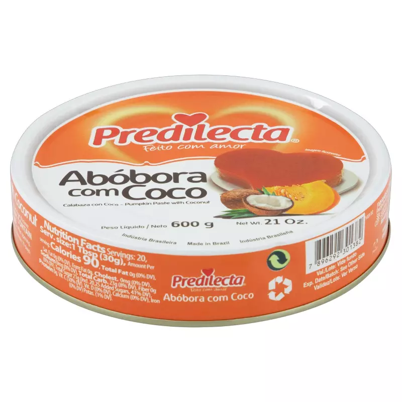 Predilecta Abóbora com coco 600g
