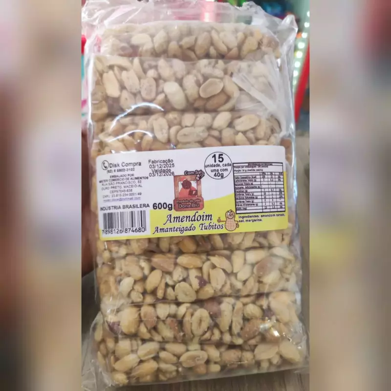 amendoim pct com 15 unid