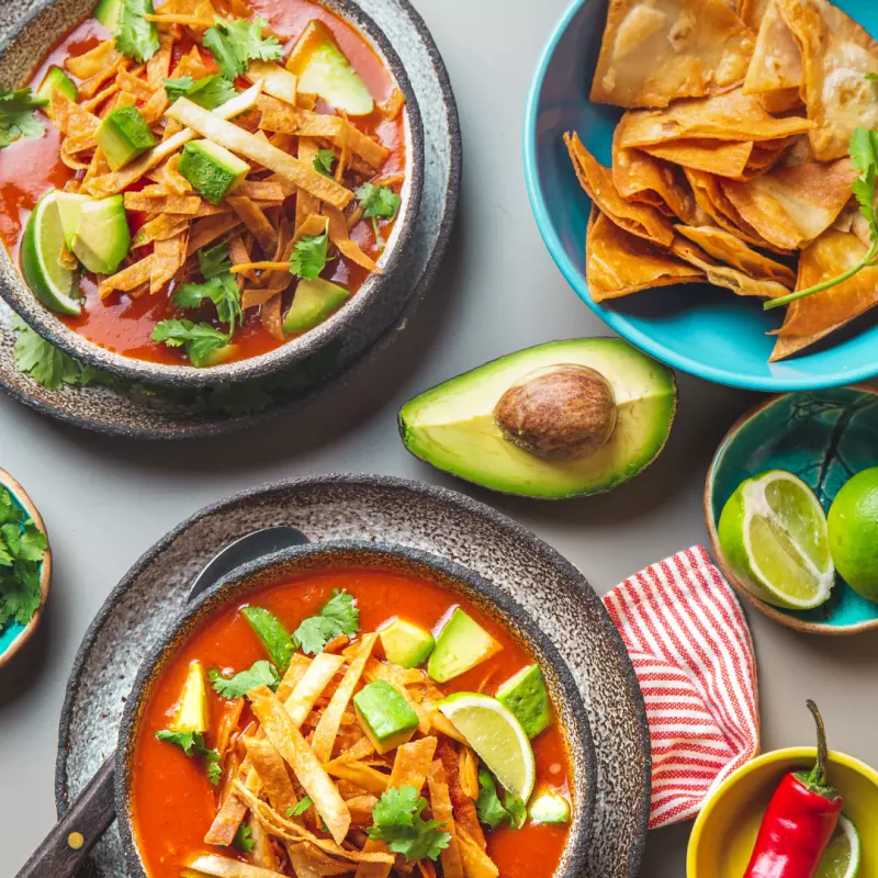 Sopa Azteca Vegetariana Refrigerada