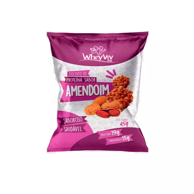 Biscoito Amendoim Proteico - WheyViv