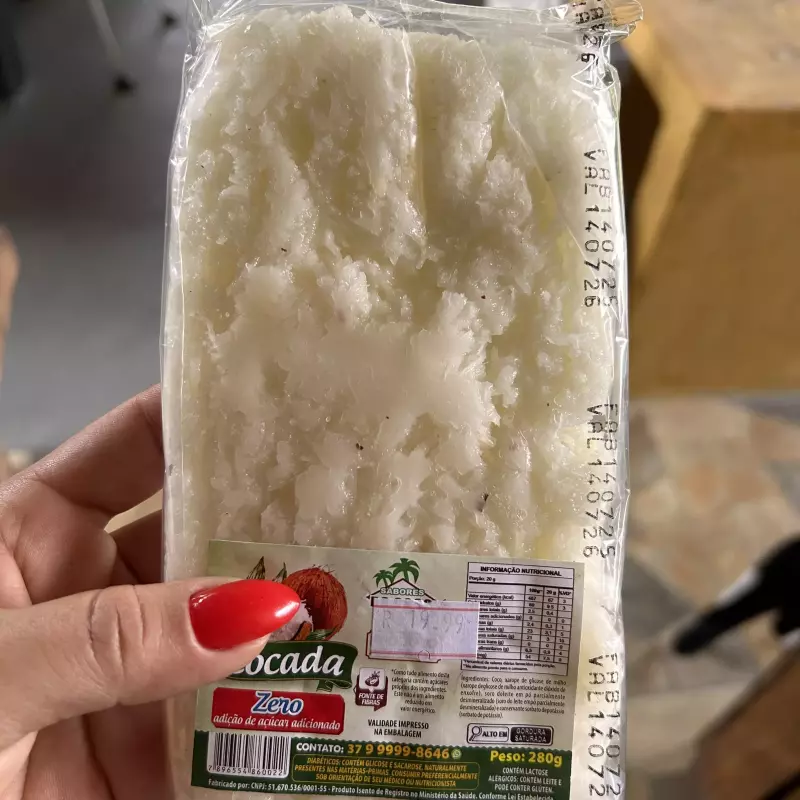 Cocada zero açúcar 280g