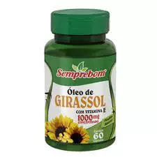 Oleo de Girassol 60 cápsulas - 1000mg