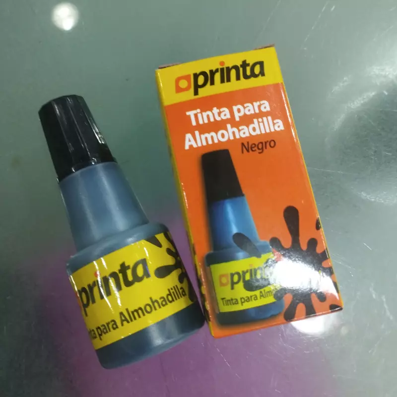 Tinta para almohadilla negra printa