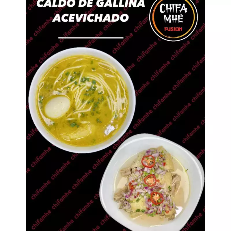 CALDO DE GALLINA ACEVICHADO